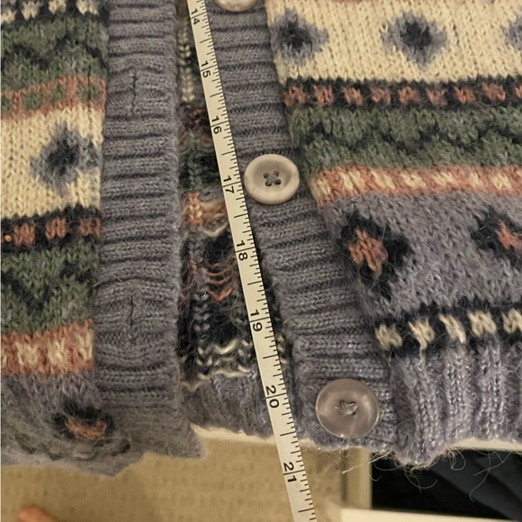 L.L. Bean Multicolor Patterned Cardigan - Picture 3 of 5